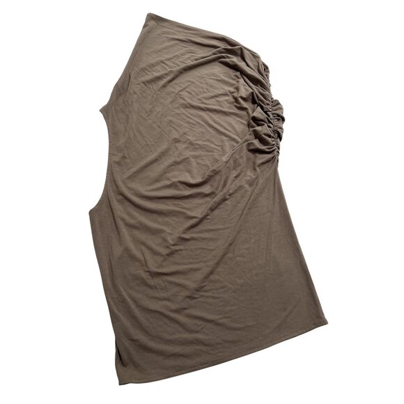 Entire Studios Pillar One Shoulder Top in Tusk - Picture 1 of 5